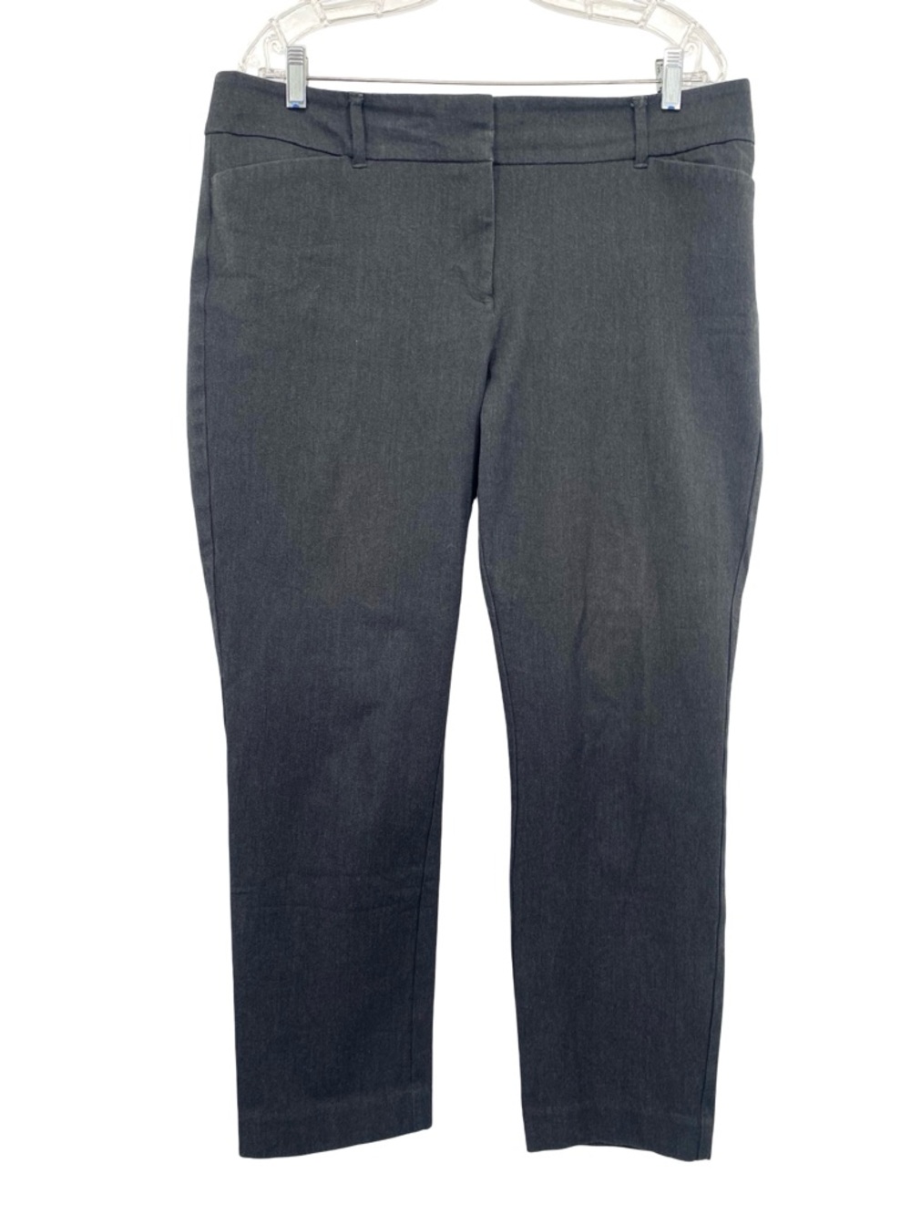 Loft Curvy Skinny Ankle Dark Grey Pants Size 14 Office Career